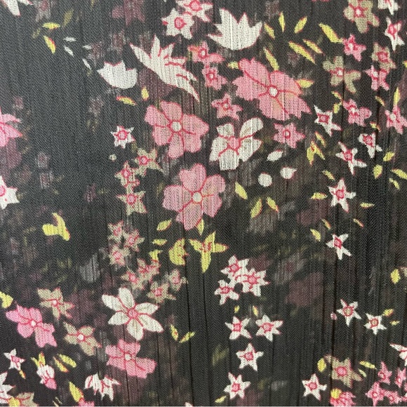 Free People Avery Slip Dress Sheer Floral Distressed Ruffle Hem Petticoat Dress - Picture 6 of 12